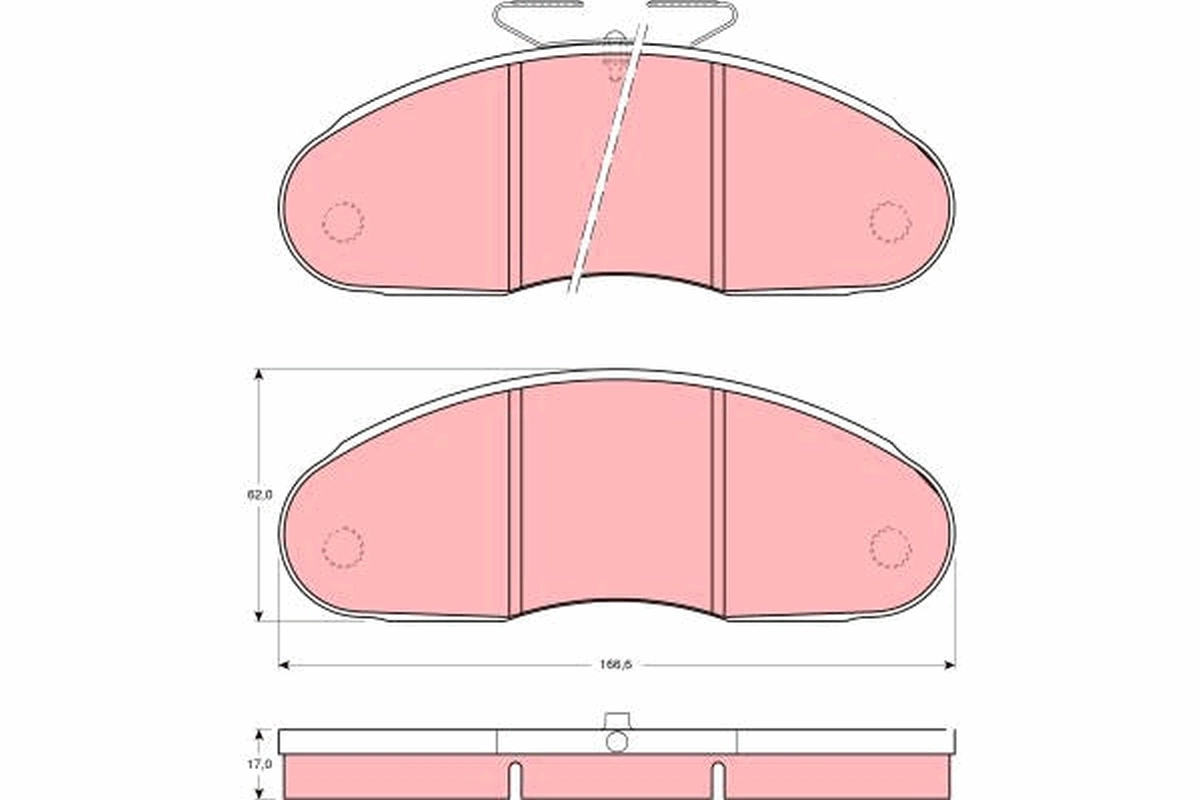 Set placute frana