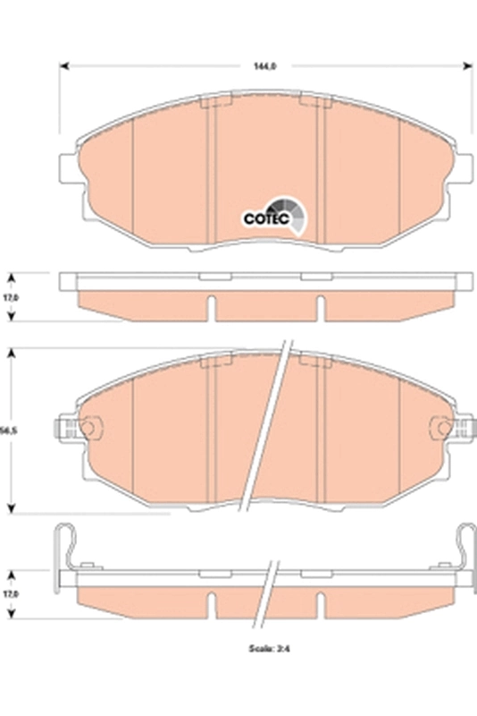 Set placute frana