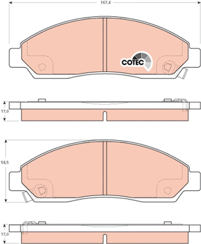 Set placute frana