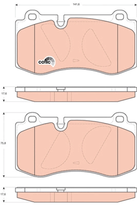 Set placute frana