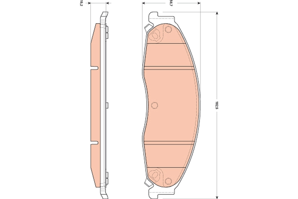 Set placute frana