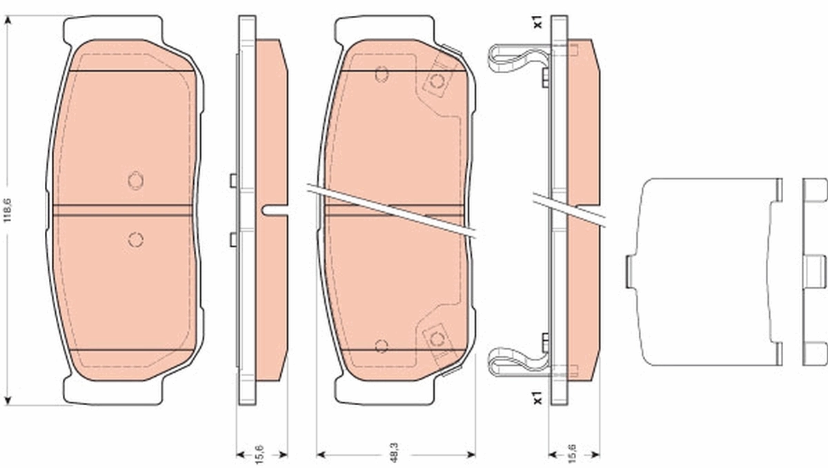 Set placute frana