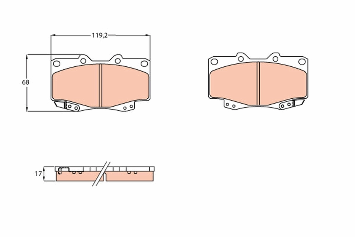 Set placute frana