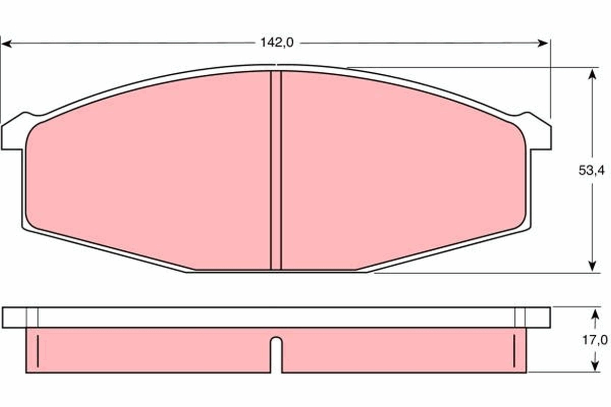 Set placute frana
