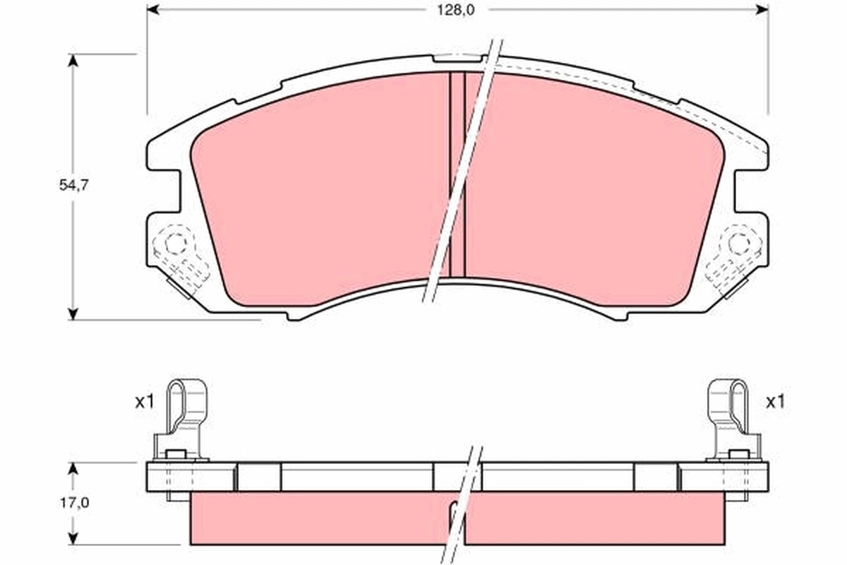 Set placute frana