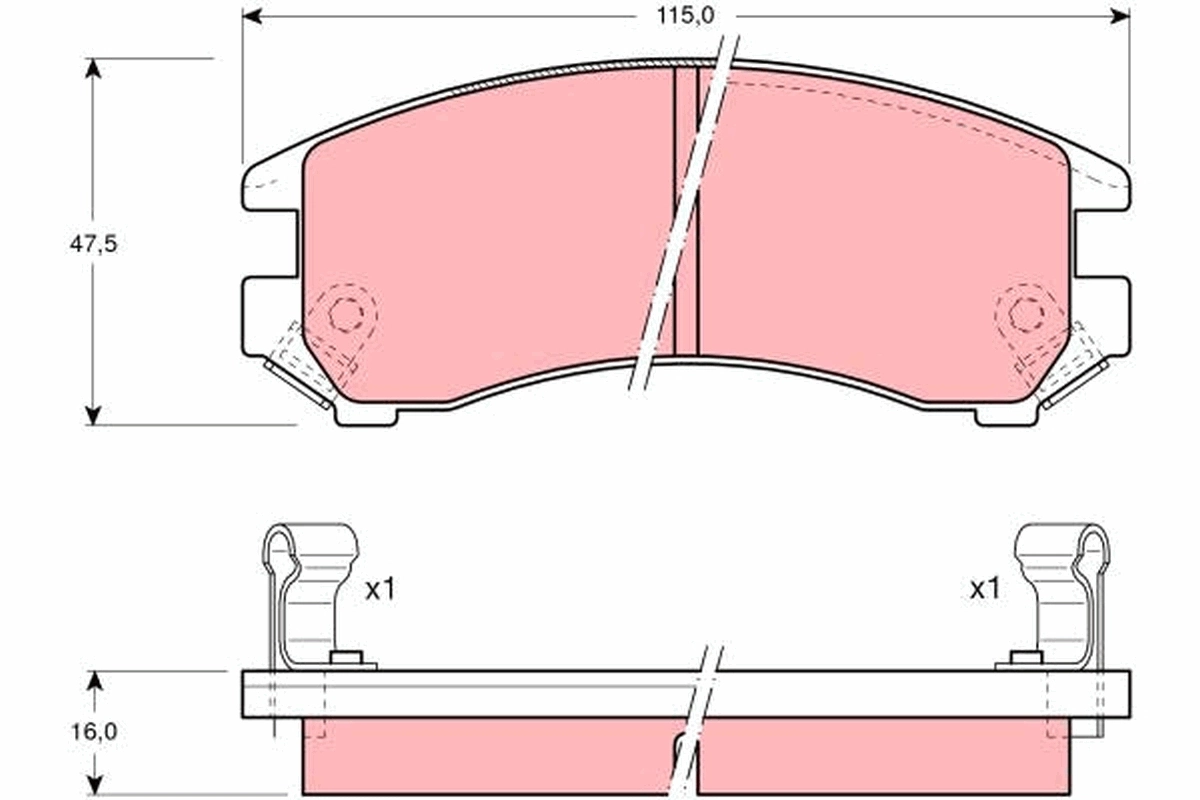 Set placute frana