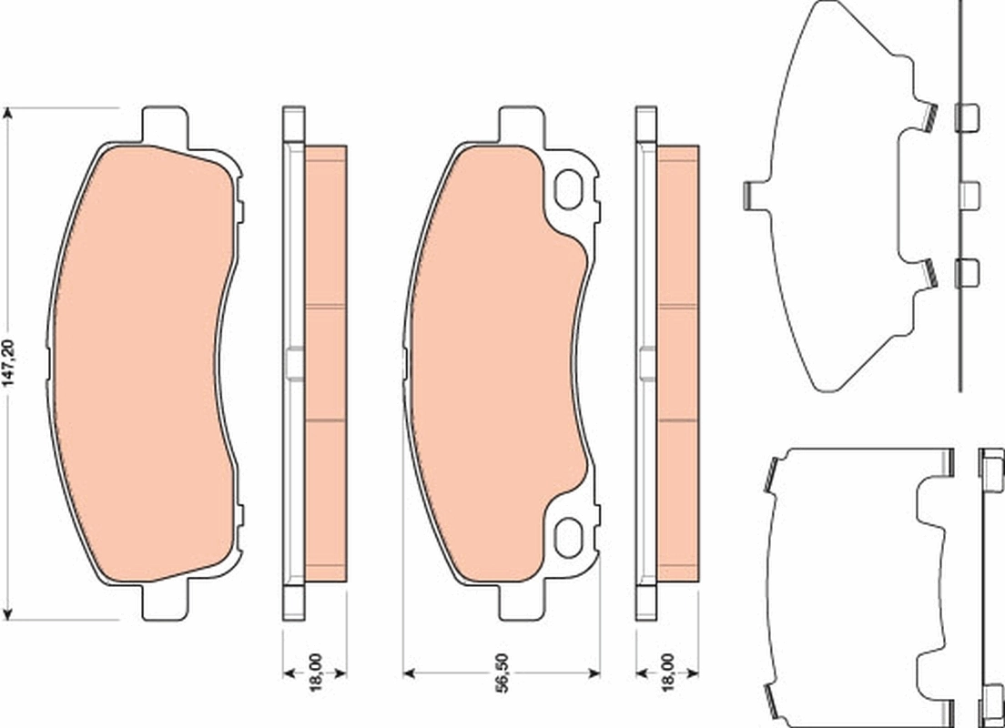 Set placute frana