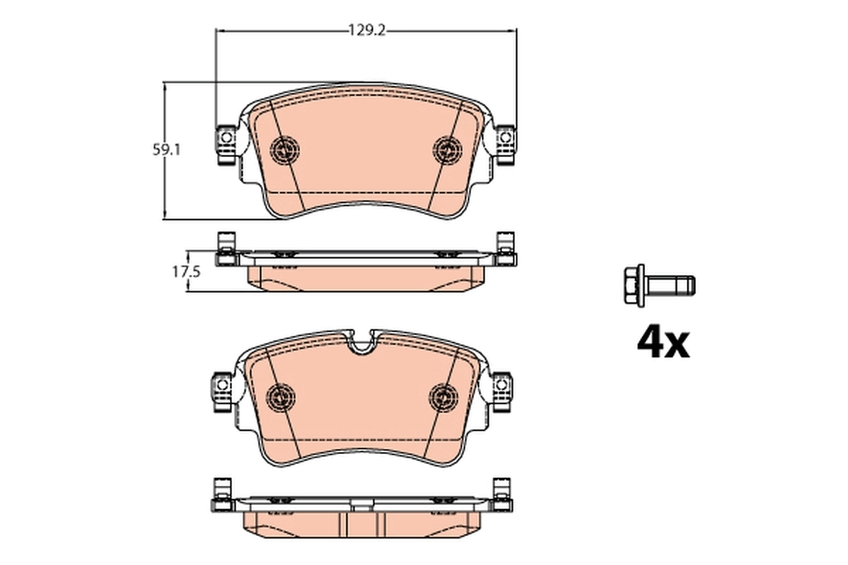 Set placute frana