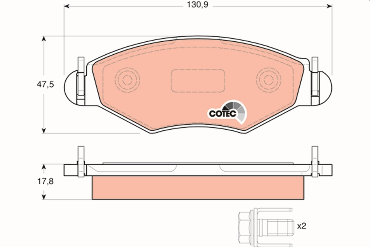 Set placute frana