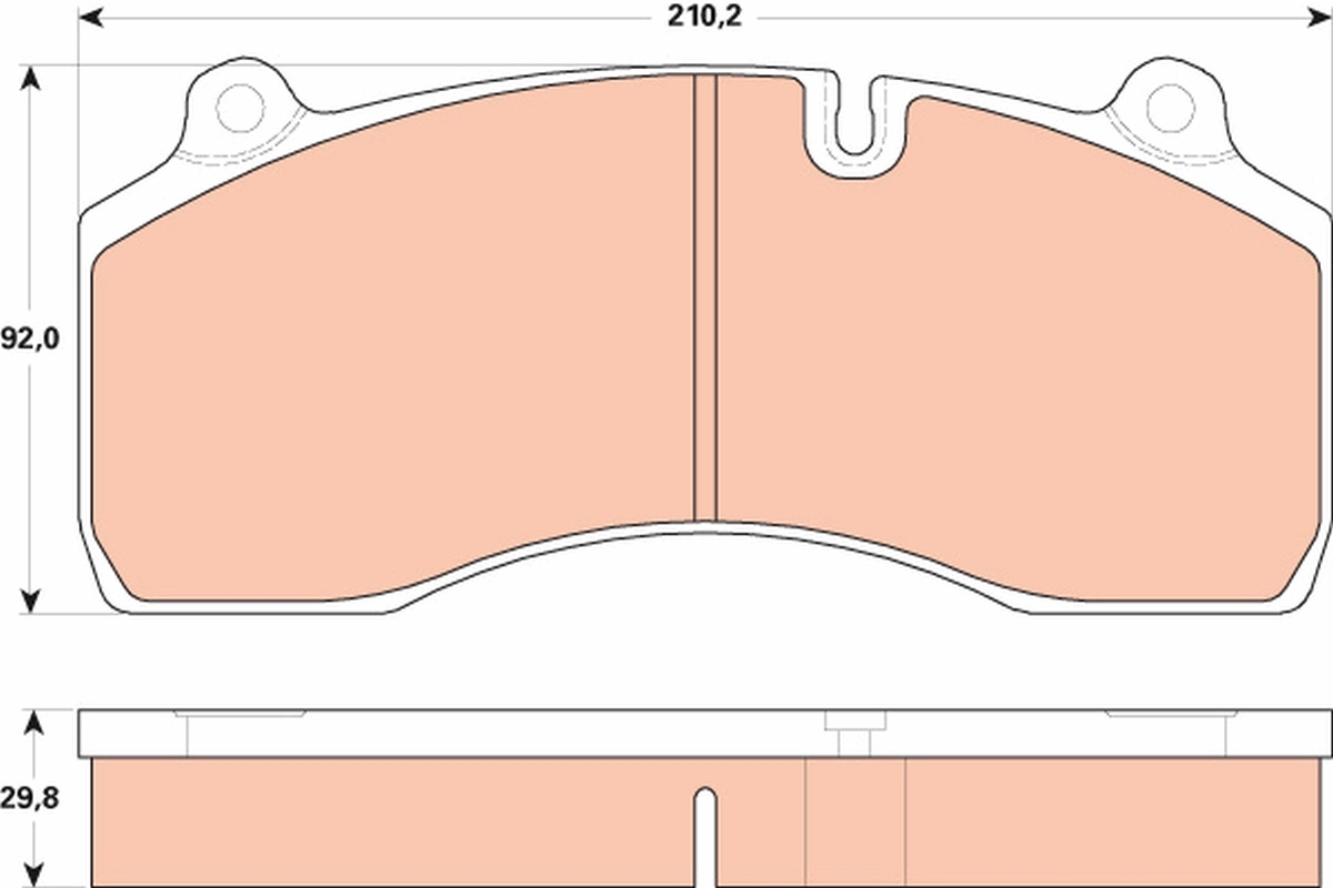 Set placute frana