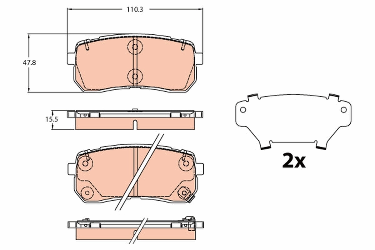 Set placute frana