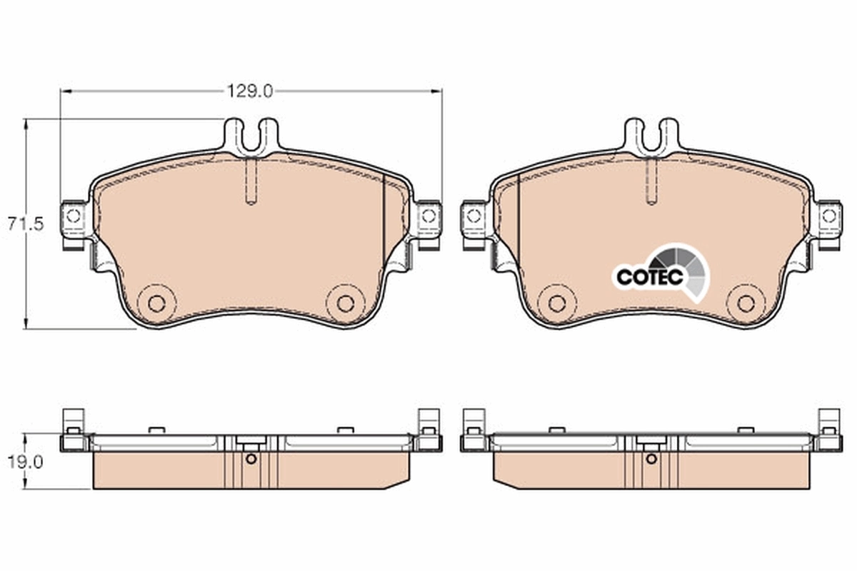 Set placute frana