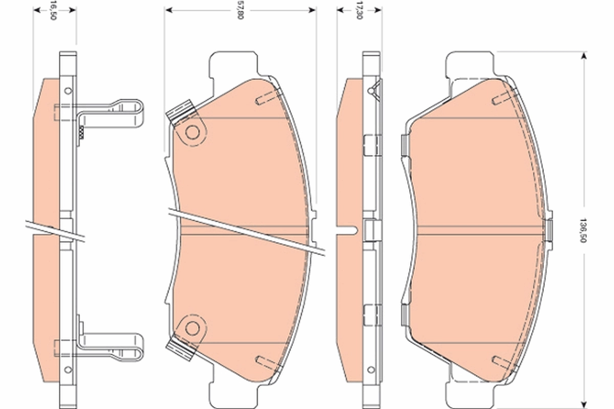 Set placute frana