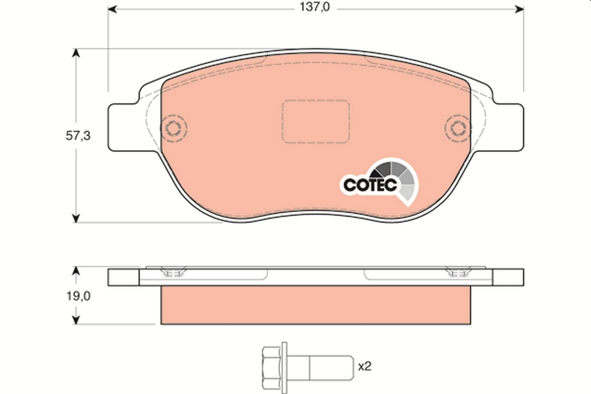 Set placute frana