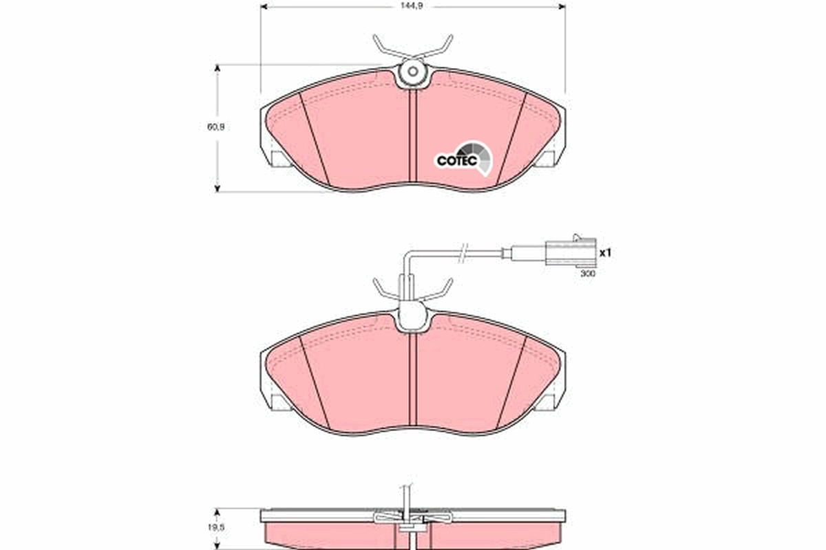 Set placute frana