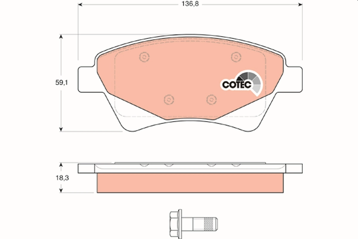 Set placute frana