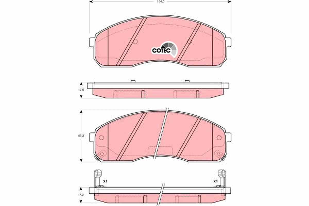 Set placute frana