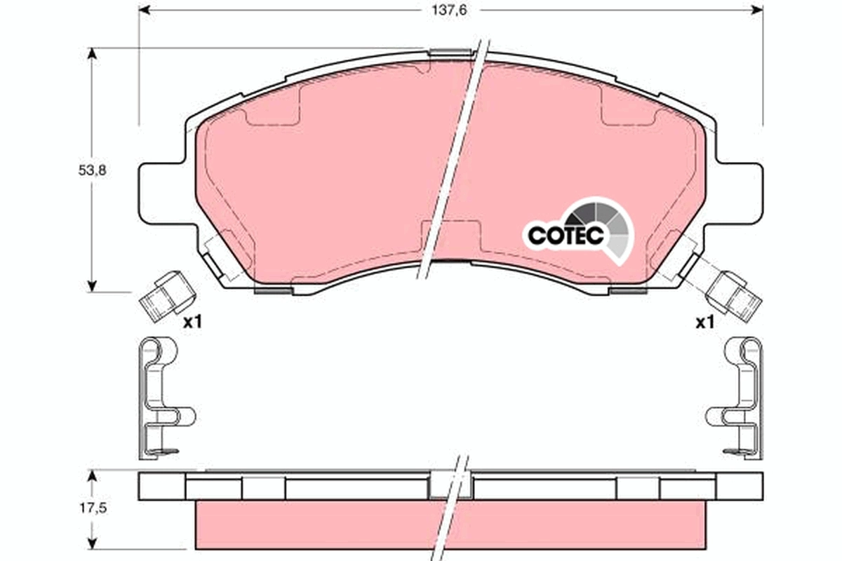 Set placute frana
