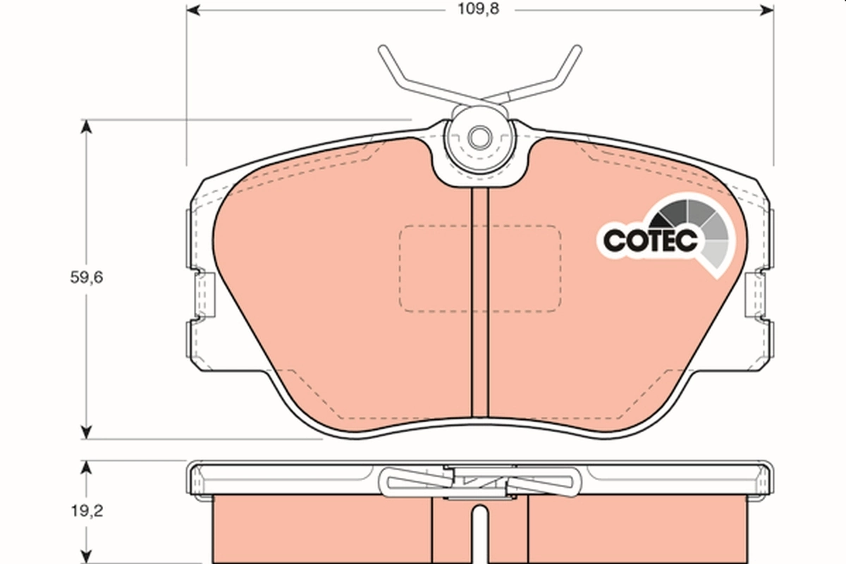 Set placute frana