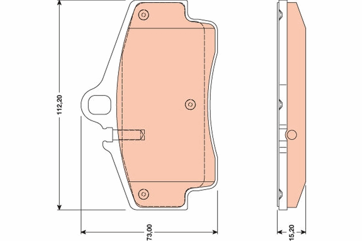 Set placute frana