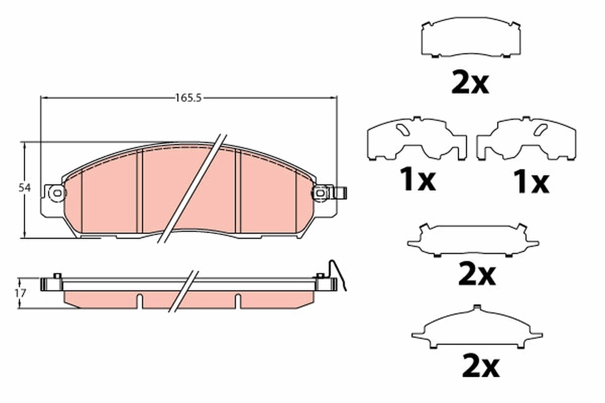 Set placute frana