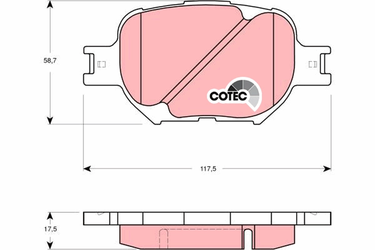 Set placute frana