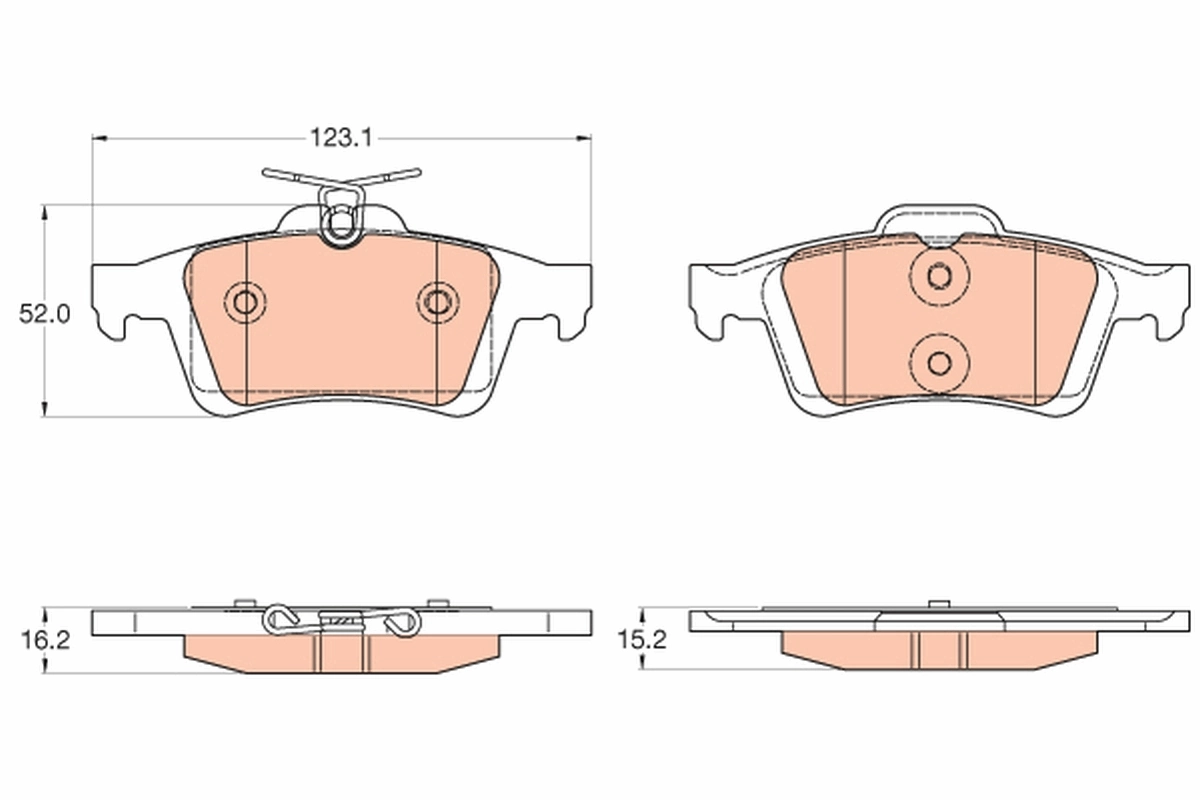 Set placute frana