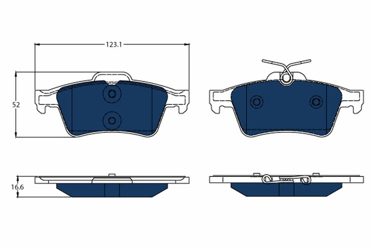Set placute frana