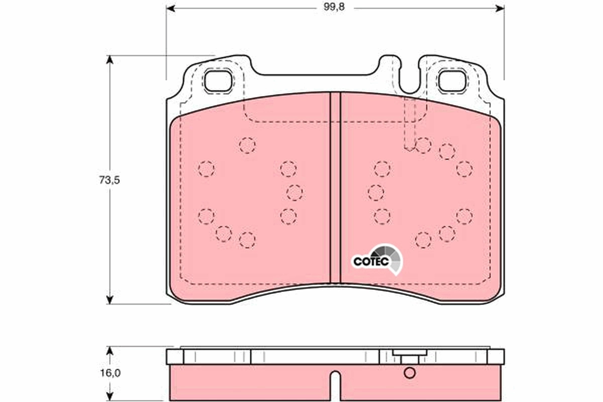 Set placute frana