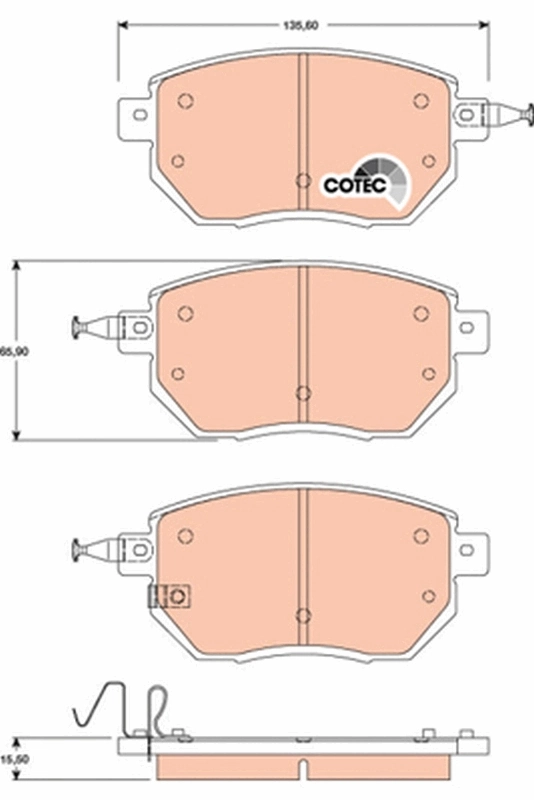 Set placute frana