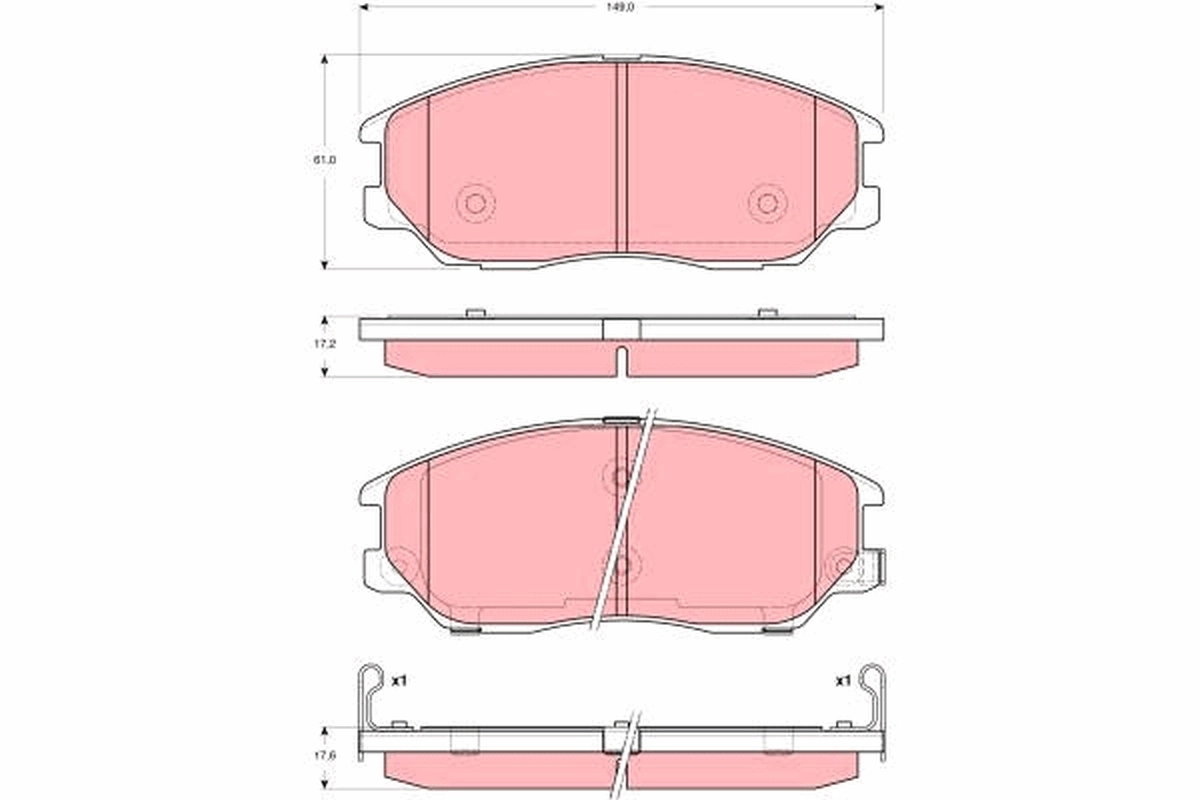 Set placute frana