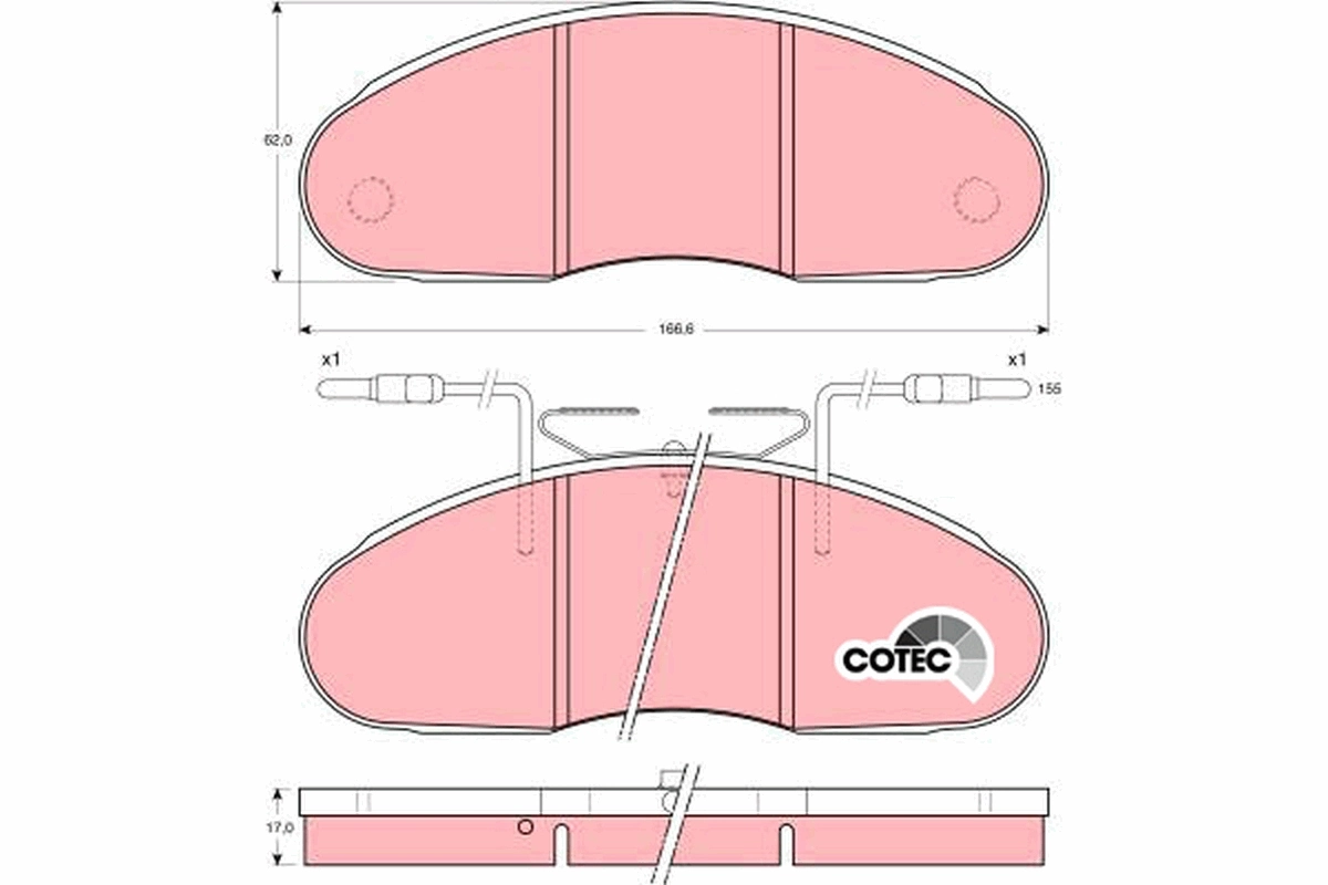 Set placute frana