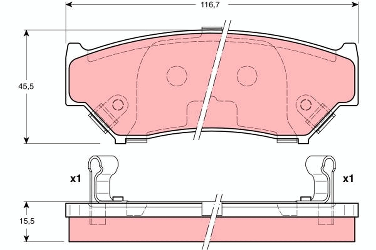 Set placute frana