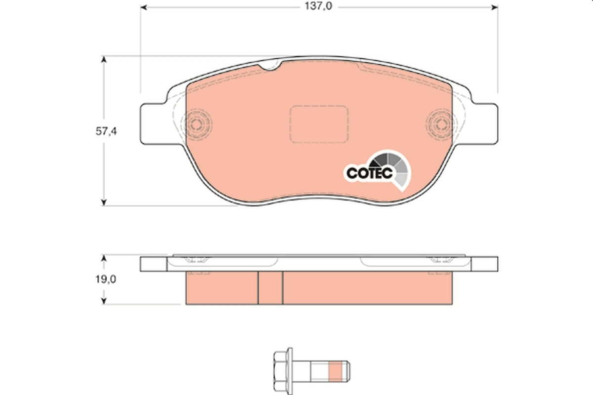 Set placute frana