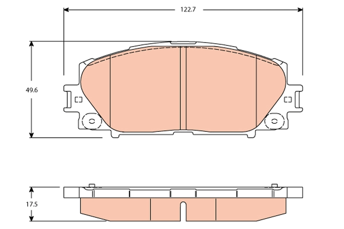 Set placute frana