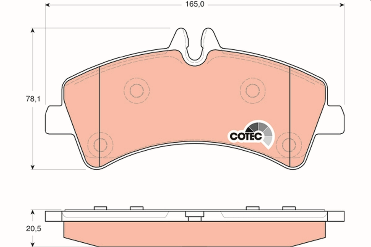 Set placute frana