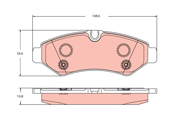 Set placute frana