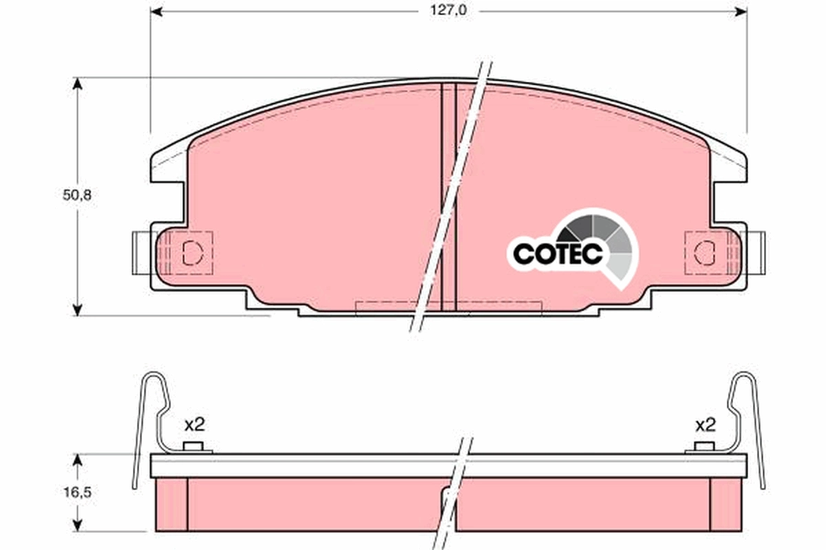 Set placute frana
