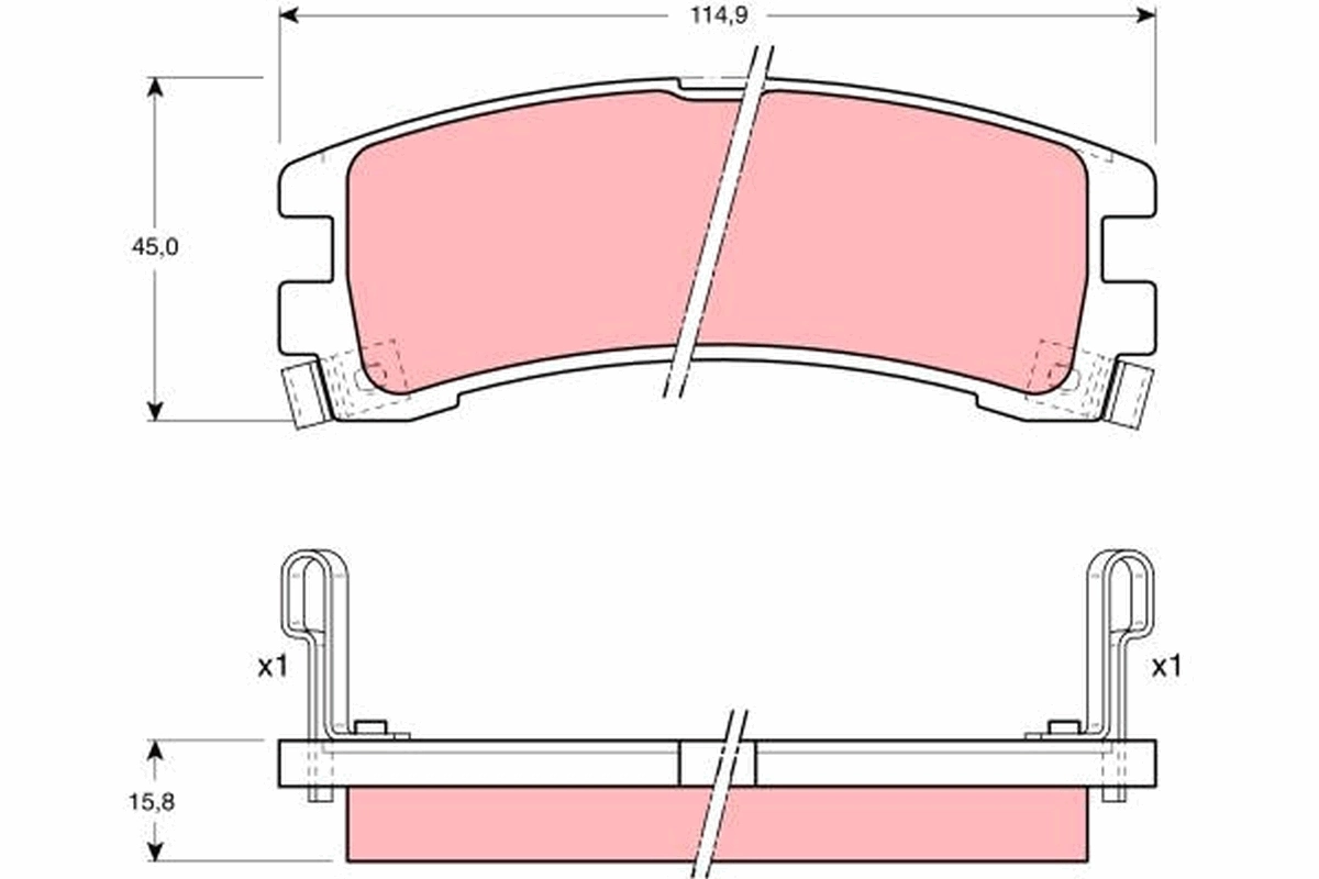 Set placute frana