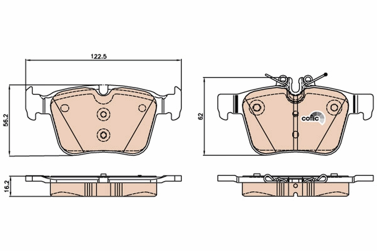 Set placute frana