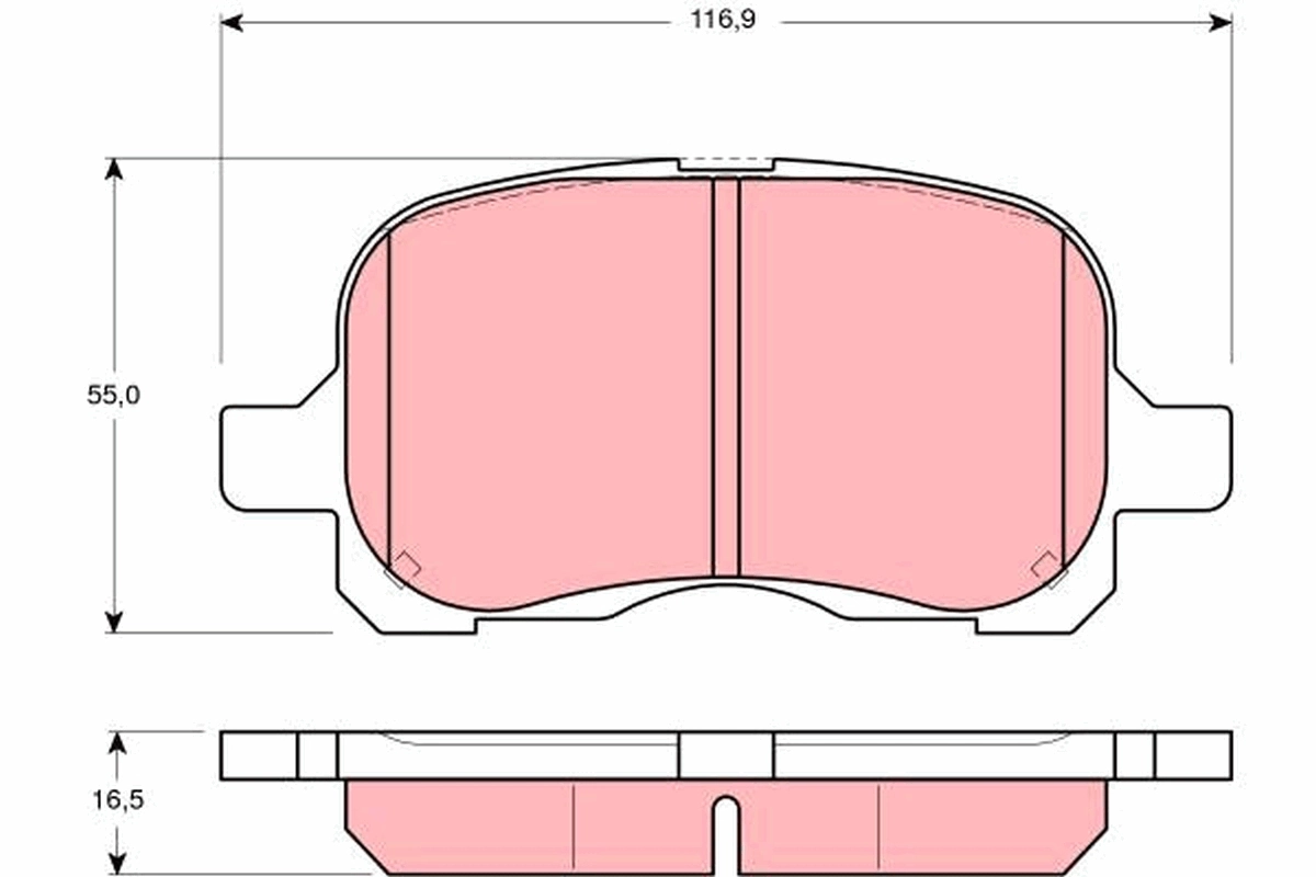 Set placute frana