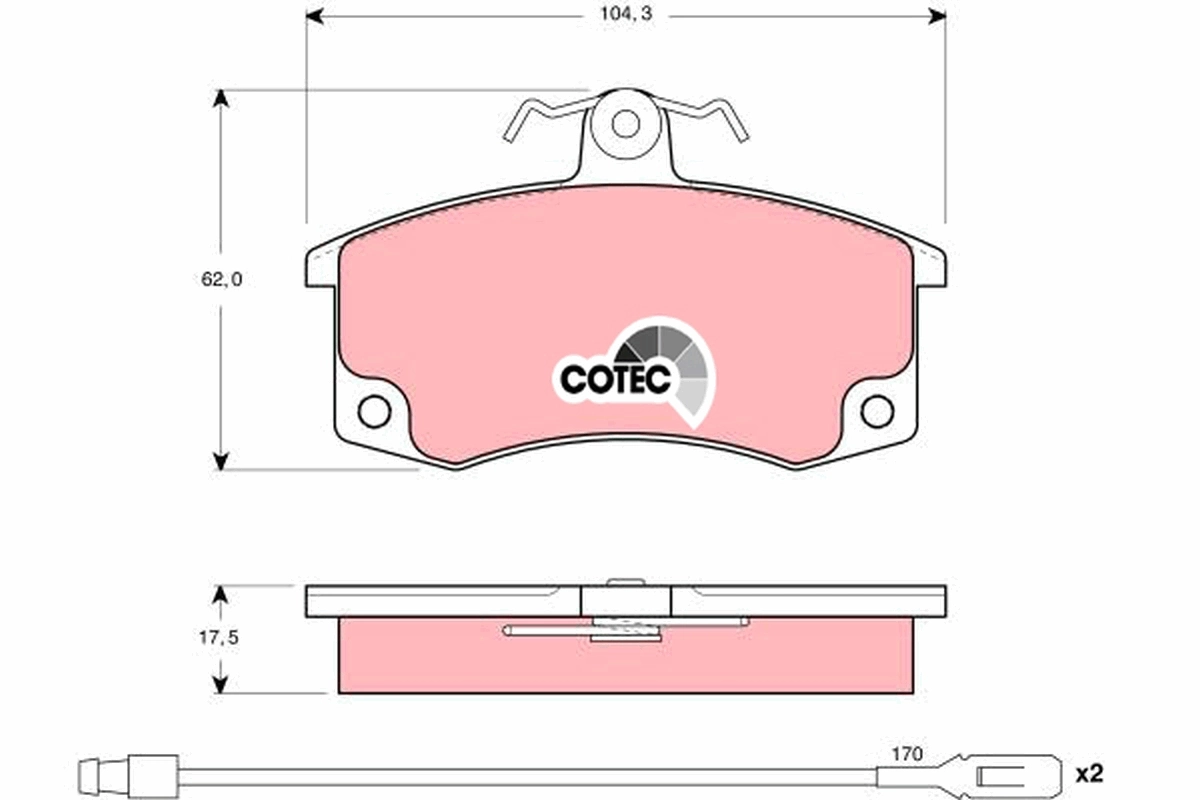 Set placute frana
