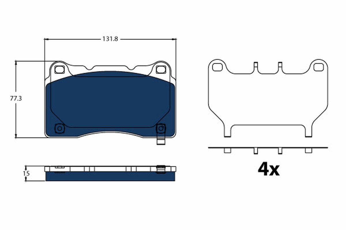 Set placute frana