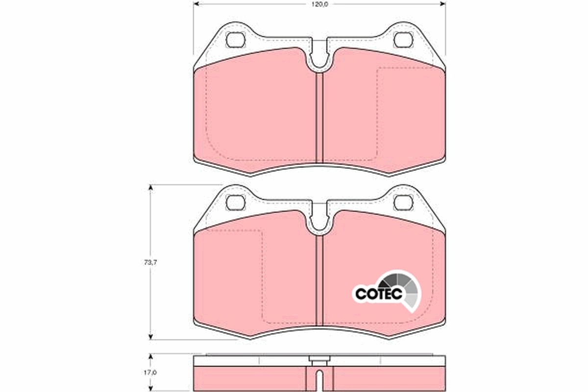 Set placute frana