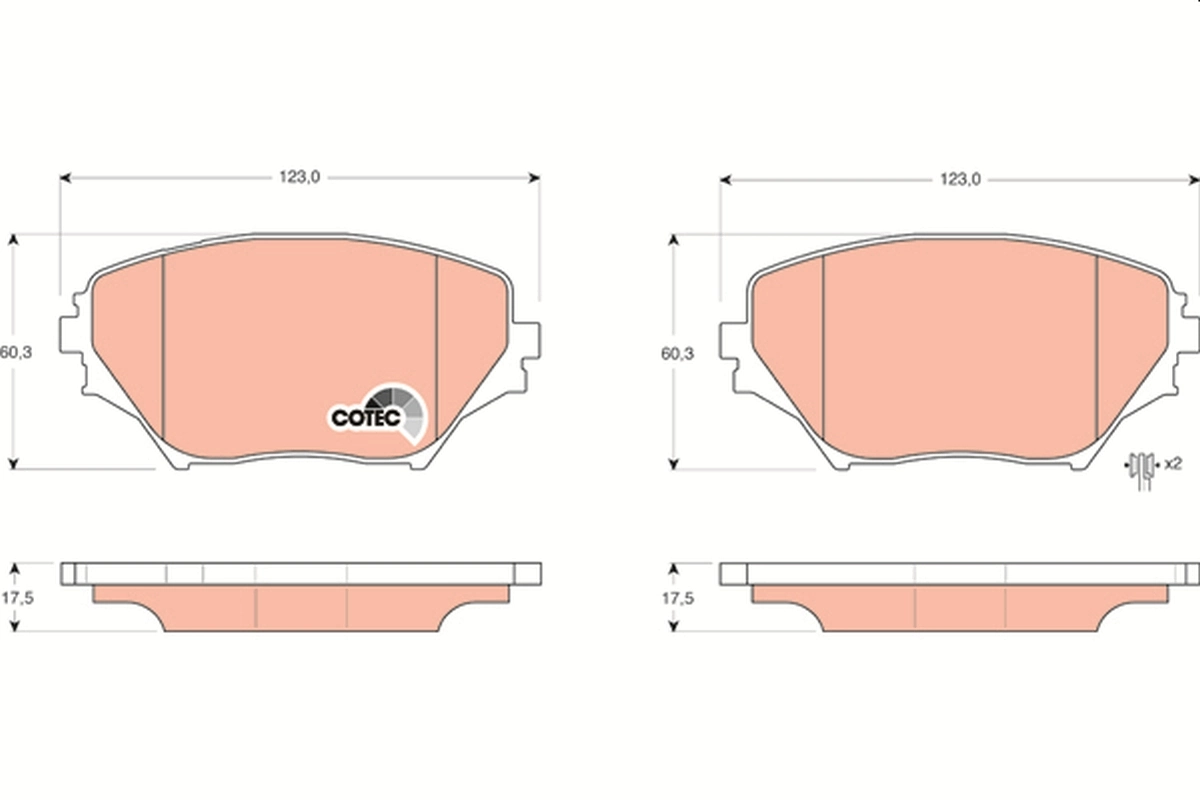 Set placute frana