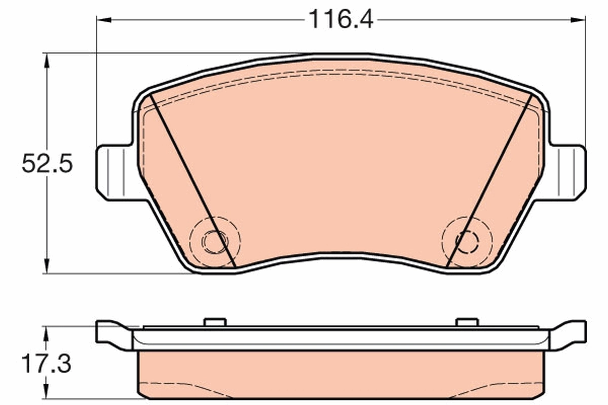 Set placute frana