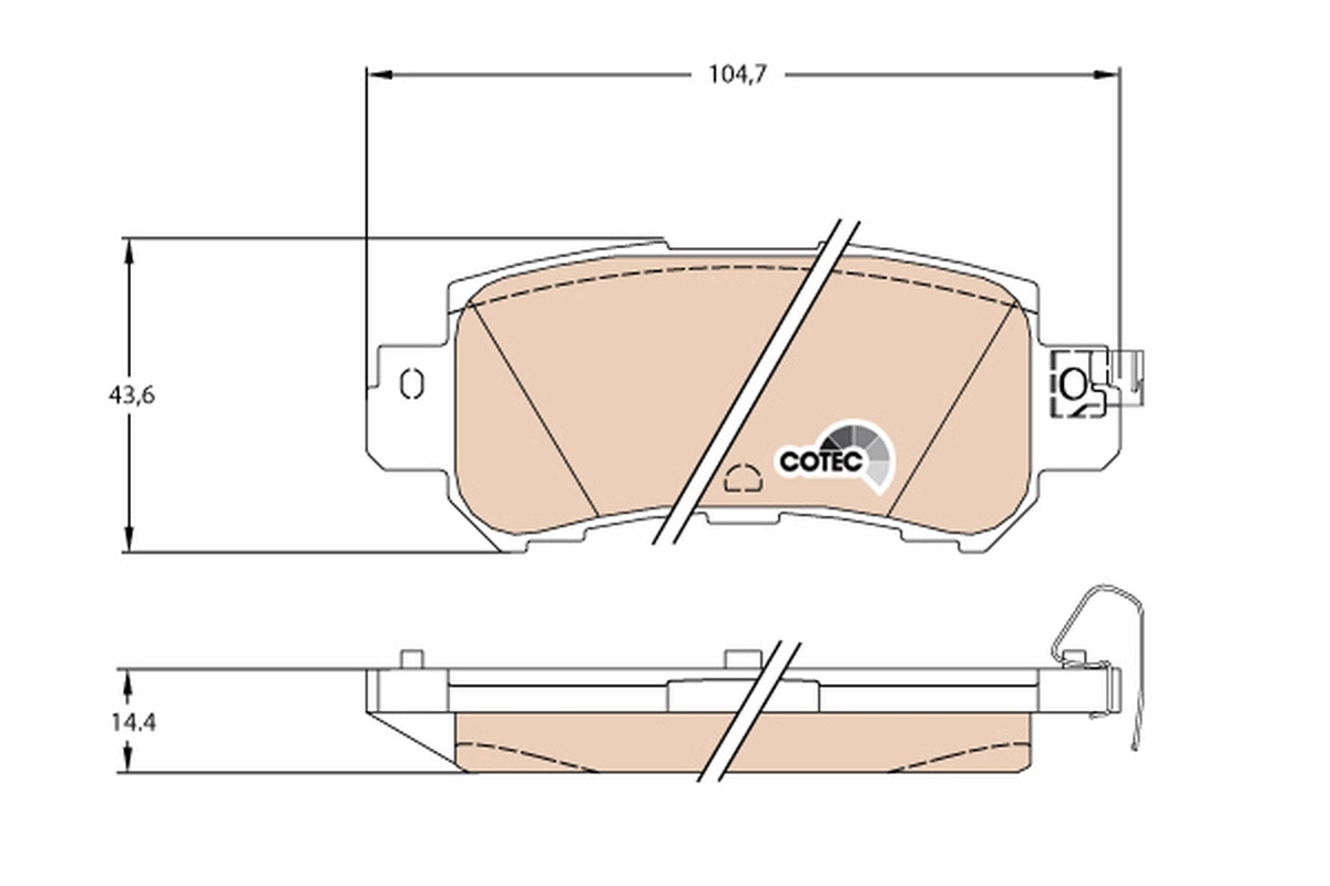Set placute frana