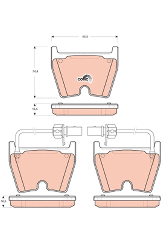 Set placute frana