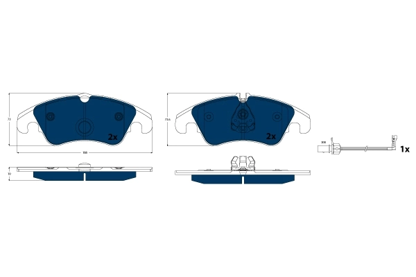 Set placute frana