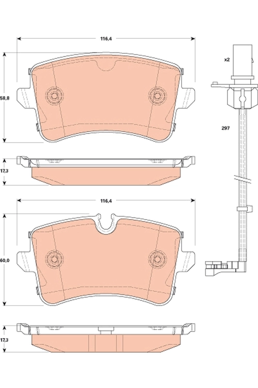 Set placute frana